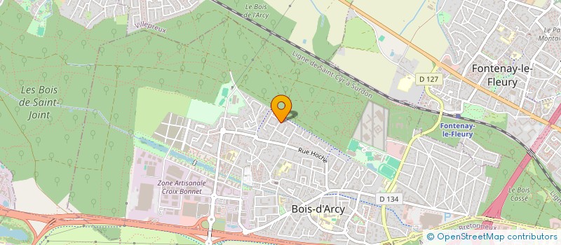 localisation de l'entreprise A.B.S.M.  BOIS-D'ARCY