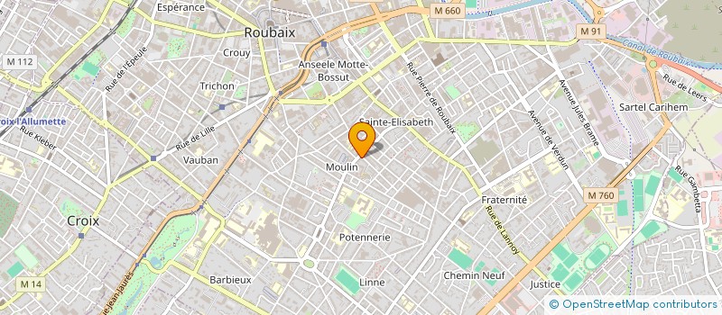 localisation de l'entreprise A.B.S. SECURITE PRIVEE à ROUBAIX