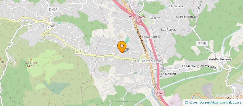 localisation de l'entreprise A.B.S.V. CONSEILS  LA DESTROUSSE