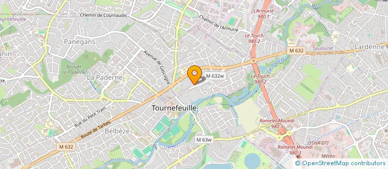 localisation de l'entreprise A B SARL à TOURNEFEUILLE