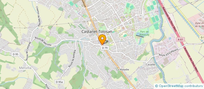 localisation de l'entreprise A.B.SATELLITES à CASTANET-TOLOSAN
