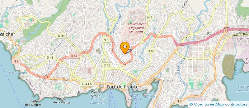 localisation de l'entreprise A.B. SERVICES  FORT-DE-FRANCE