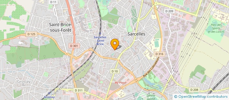 localisation de l'entreprise A.B STORELEC à SARCELLES