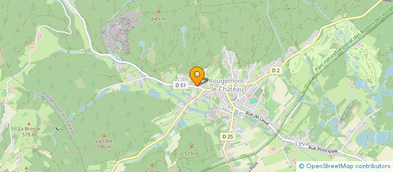 localisation de l'entreprise A&B SUR LE POUCE à ROUGEMONT-LE-CHATEAU