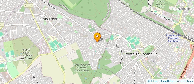 localisation de l'entreprise A B SYTIBA  LE PLESSIS-TREVISE
