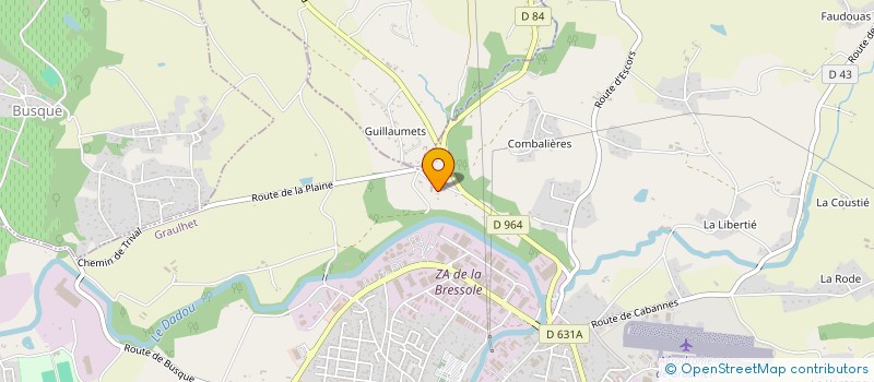 localisation de l'entreprise A.B.T.C  GRAULHET