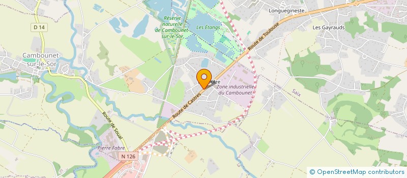 localisation de l'entreprise A.B.T.P.  SOUAL