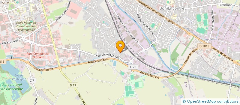 localisation de l'entreprise A.B TAXI  BOE