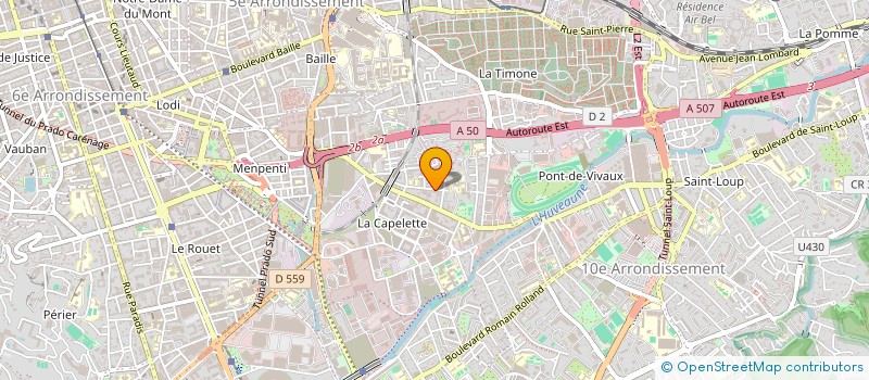 localisation de l'entreprise A.B TAXIS à MARSEILLE