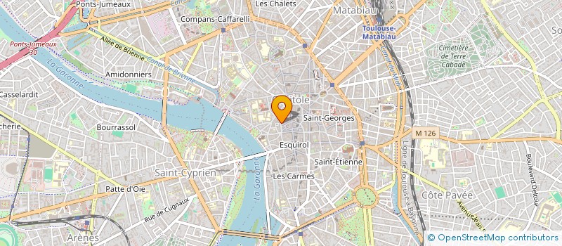 localisation de l'entreprise A.B.V.  TOULOUSE