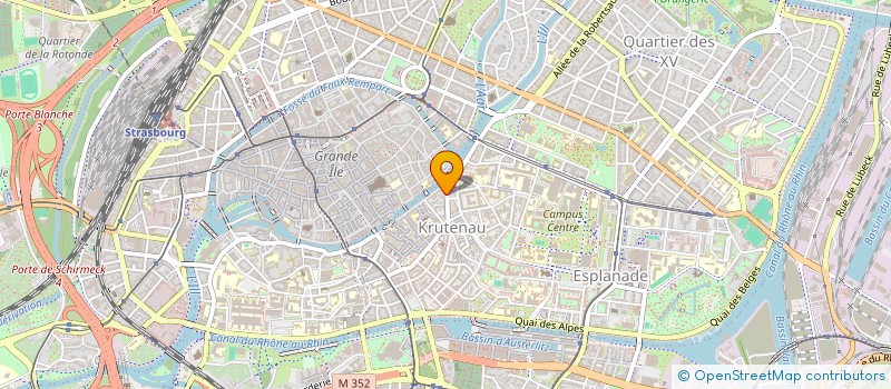 localisation de l'entreprise A.B.V.  STRASBOURG