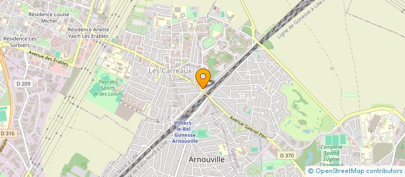 localisation de l'entreprise A.B.V.V. LOCATIONS  GONESSE