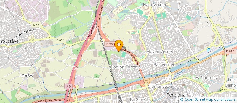 localisation de l'entreprise A.B.Y.M. SARL  PERPIGNAN