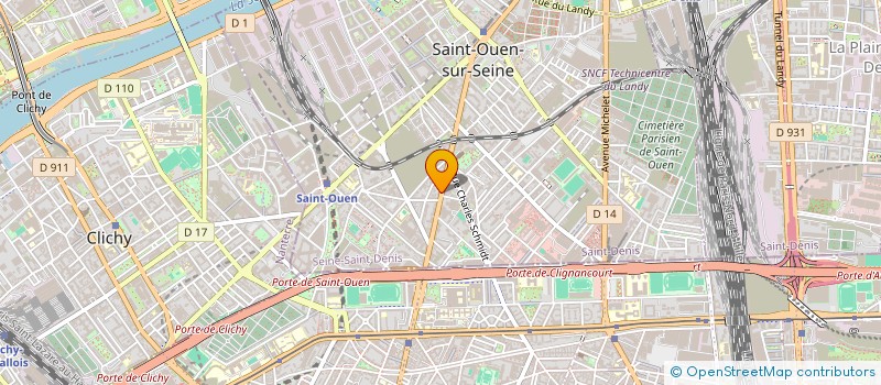 localisation de l'entreprise A.B.Z à SAINT-OUEN-SUR-SEINE