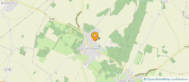 localisation de l'entreprise A.BAC  GRISY-LES-PLATRES