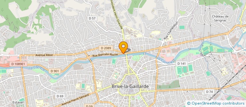 localisation de l'entreprise A BAIE C FENETRE CORREZE à BRIVE-LA-GAILLARDE