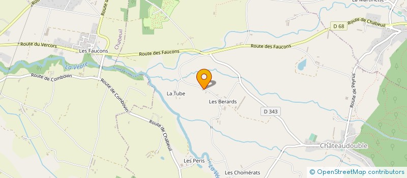localisation de l'entreprise A.BARNASSON à CHATEAUDOUBLE