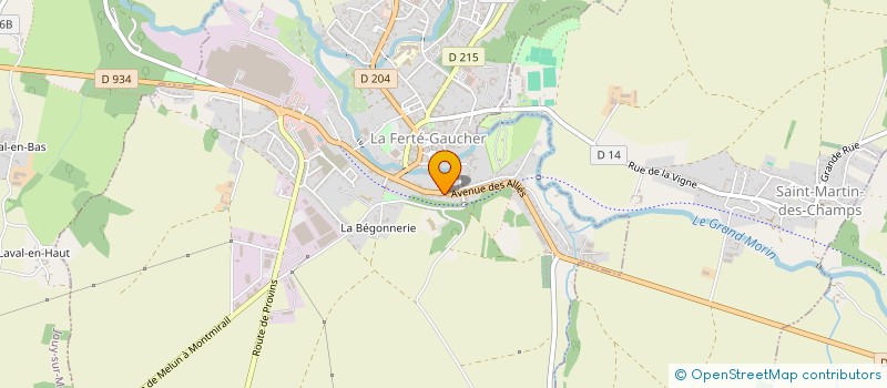 localisation de l'entreprise A+BAT  LA FERTE-GAUCHER