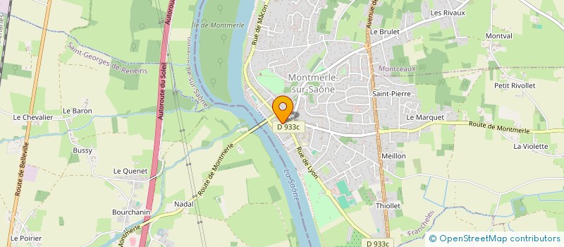 localisation de l'entreprise A.BC.DOM SERVICES à MONTMERLE-SUR-SAONE