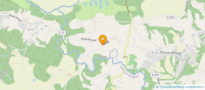 localisation de l'entreprise A BEE  HEUGAS