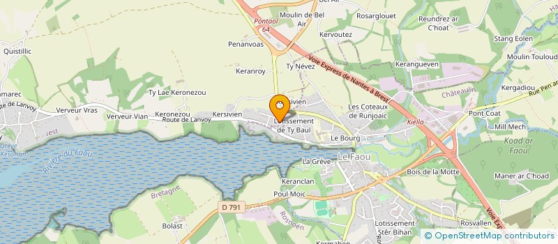 localisation de l'entreprise A BEL EIME  BREST