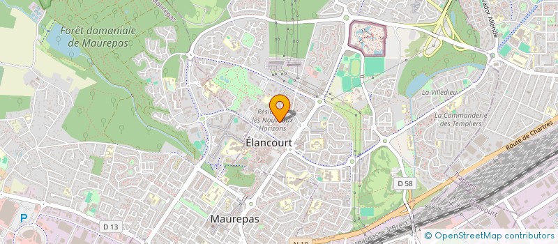 localisation de l'entreprise A. BELIL. EXPERTISE COMPTABLE  ELANCOURT