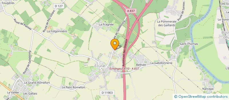 localisation de l'entreprise A.BERANCOIFF  ECURAT