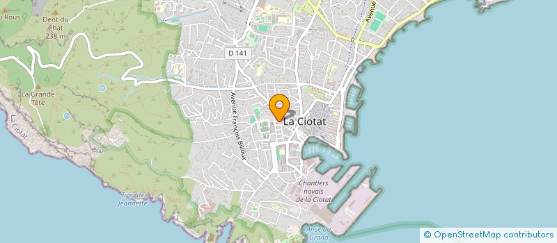 localisation de l'entreprise A. BERAUD-GANTELME à LA CIOTAT