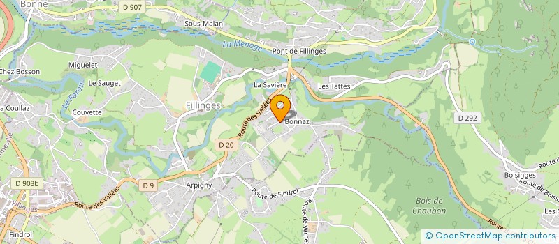 localisation de l'entreprise A-BESSON  FILLINGES