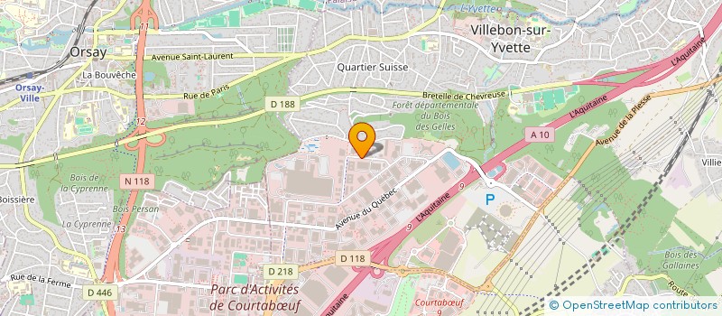 localisation de l'entreprise A BICYCLETTE à VILLEBON-SUR-YVETTE