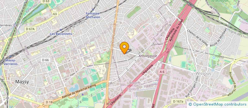 localisation de l'entreprise A BIRD ON THE MOON à ANTONY