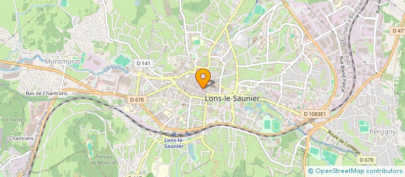 localisation de l'entreprise A BOIRE ET A MANGER  LONS-LE-SAUNIER