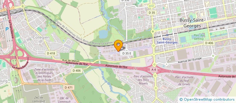 localisation de l'entreprise A BONNE ENSEIGNE  BUSSY-SAINT-GEORGES