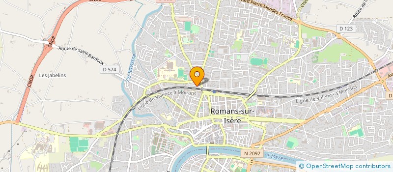 localisation de l'entreprise A BONNE ESSENCE à ROMANS-SUR-ISERE