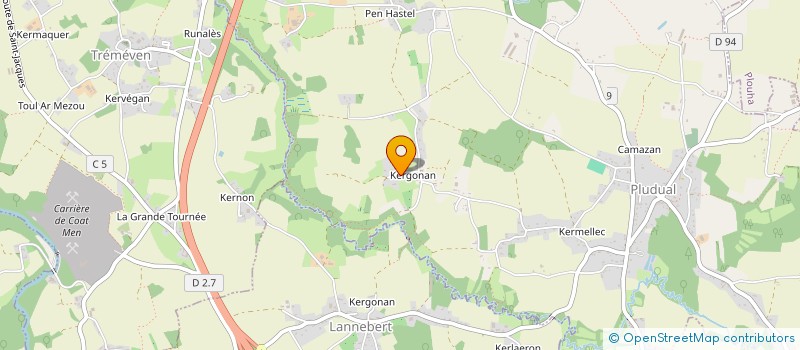 localisation de l'entreprise A BORD VOILERIE  PLUDUAL