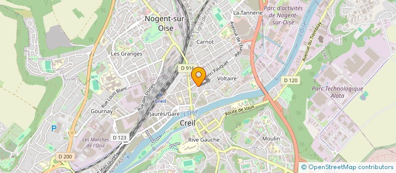 localisation de l'entreprise A.BORNES ECO à CREIL