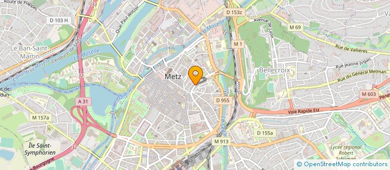 localisation de l'entreprise A BOURGUIGNON  METZ