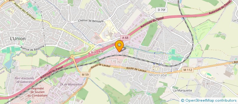 localisation de l'entreprise A BRICO à MONTRABE