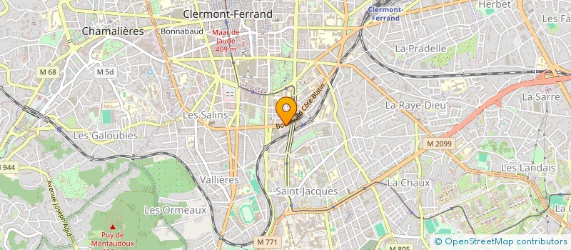 localisation de l'entreprise A.BSOLUMENT INVEST  CLERMONT-FERRAND