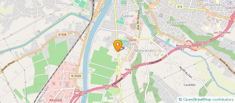 localisation de l'entreprise A.BVE à MONTAUBAN