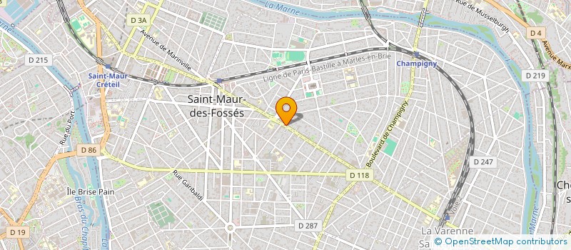 localisation de l'entreprise A.C.1 à SAINT-MAUR-DES-FOSSES