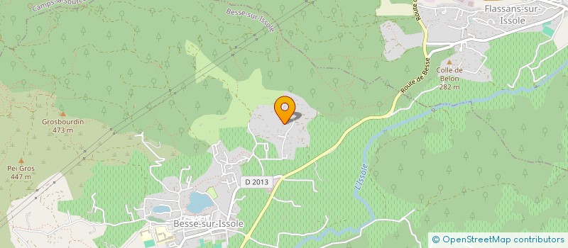 localisation de l'entreprise A.C.2.R.RENOV'TENNIS  BESSE-SUR-ISSOLE