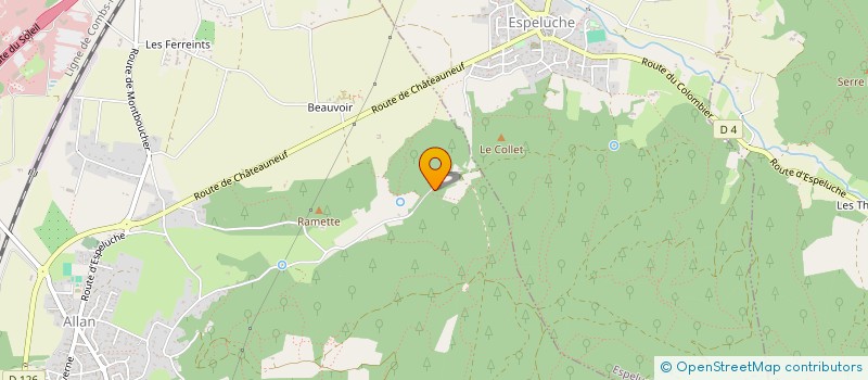 localisation de l'entreprise A.C.3.P  ALLAN