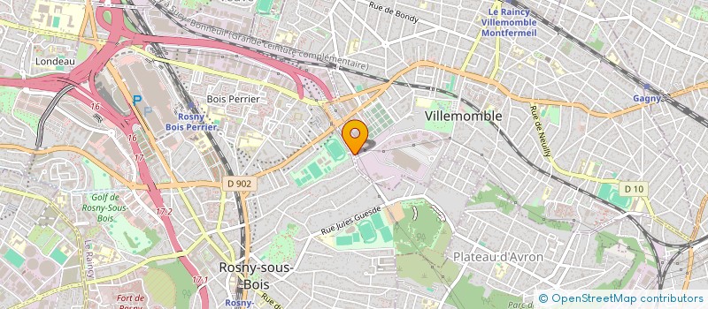 localisation de l'entreprise A.C. à VILLEMOMBLE