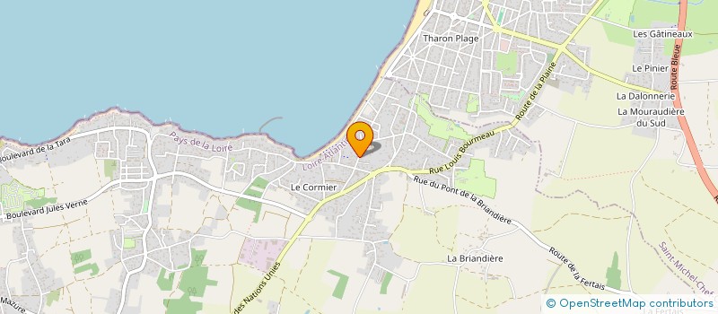 localisation de l'entreprise A.C à LA PLAINE-SUR-MER