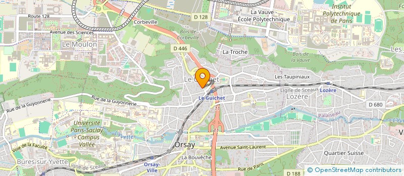 localisation de l'entreprise A&C à ORSAY