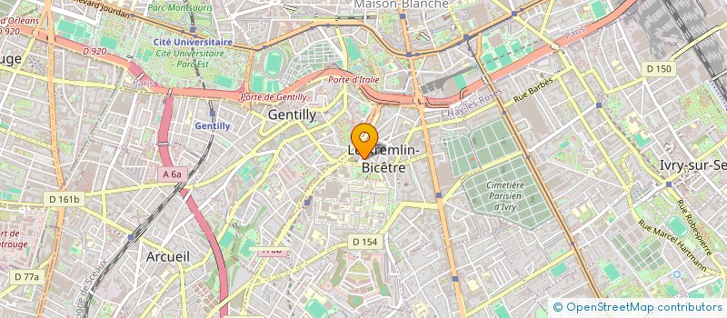 localisation de l'entreprise A & C  LE KREMLIN-BICETRE