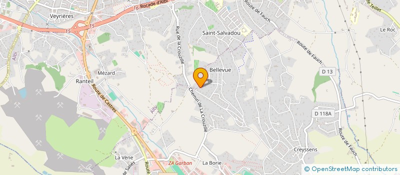 localisation de l'entreprise A&C 81  PUYGOUZON