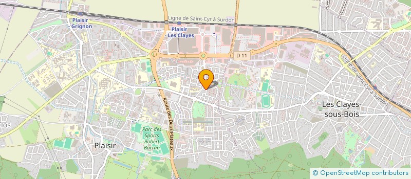 localisation de l'entreprise A&C  PLAISIR