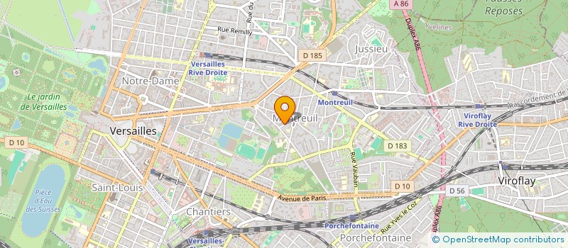 localisation de l'entreprise A C A à VERSAILLES